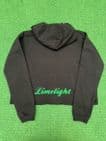 SALE Long Sleeve Cropped Hoodie with Limelight Glitter Logo