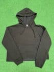 SALE Long Sleeve Cropped Hoodie with Limelight Glitter Logo