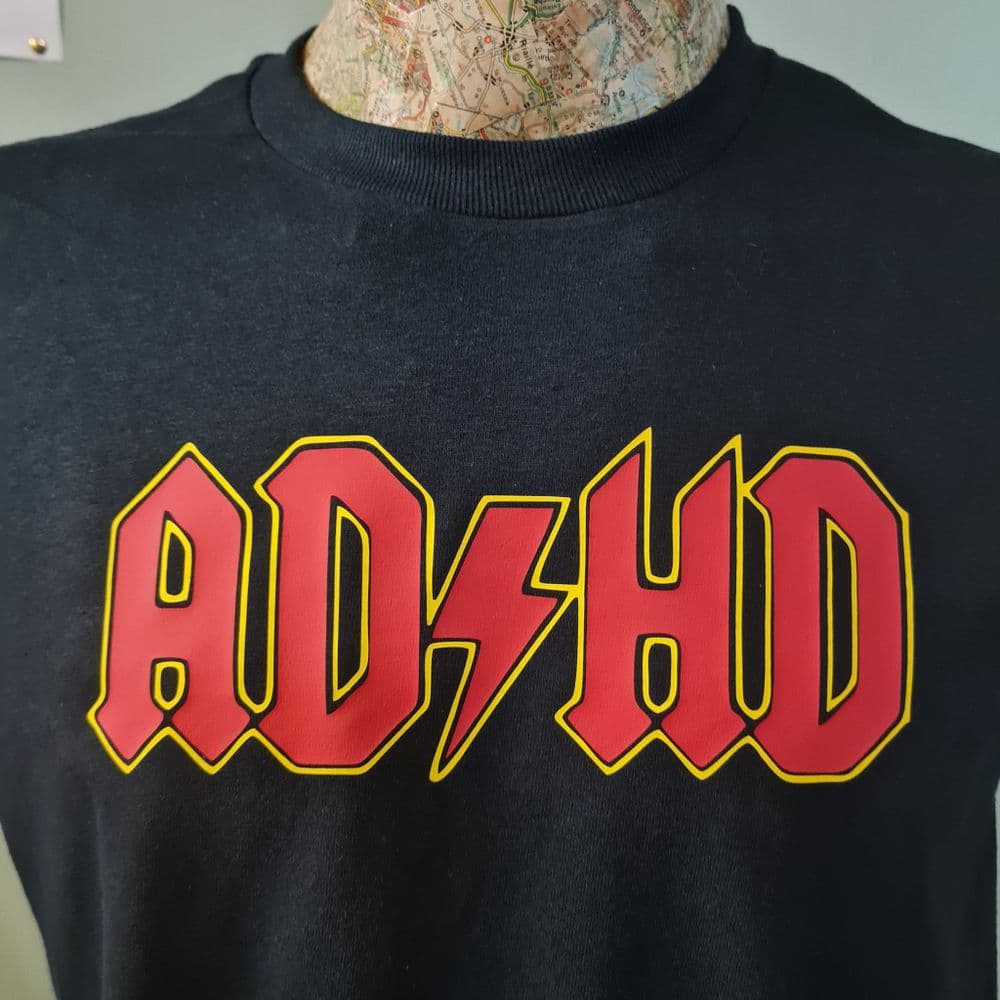 ADHD T Shirt various colours Attention Defecit Hyperactivity Disorder