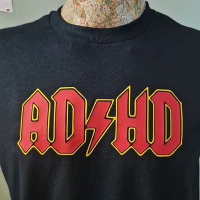 ADHD T Shirt various colours Attention Defecit Hyperactivity Disorder