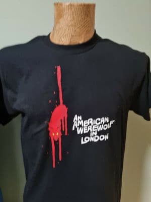 American Werewolf in London BLACK T-Shirt Mens Unisex tee