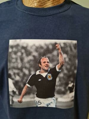 Archie Gemmill 1978 T Shirt Captain Scotland World Cup Shirt