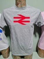 BR British Rail Red Double Arrows Logo T Shirt various colours