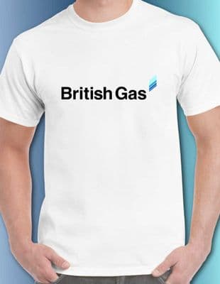 British Gas 1980s tee t shirt