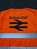 British Rail Double Arrow Style Hi Vis waistcoat - Kids to Adults sizes