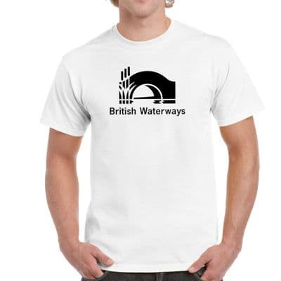 British Waterways retro tee t shirt Canal and River Trust