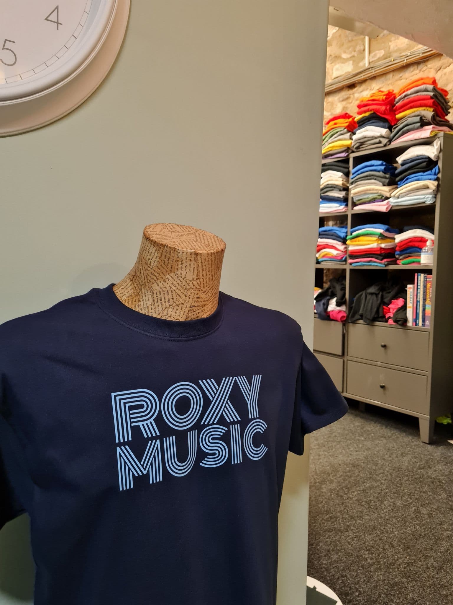 T-Shirt AMPLIFIED Roxy Music Vintage Strass Star Grigio Stonewash - Taglia XS/S