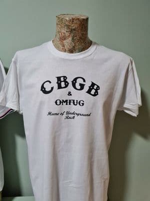 CBGB & OMFUG T-Shirt Mens Unisex Home of Underground Rock