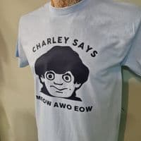 Charley Says Meow tee t shirt Tony from Public Information film ravers acid