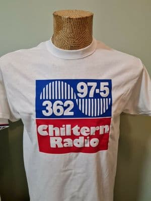 Chiltern Radio 97.5 FM 362 AM T Shirt ILR 1980s retro iconic ILR tee shirt FM Dunstable