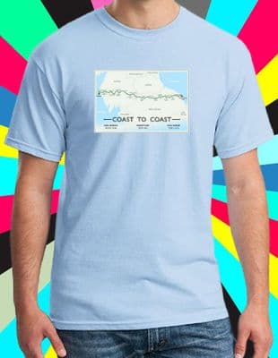 Coast to Coast Completed It T Shirt 190 Miles St Bees to Robin Hood's Bay various colours