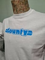County tractor logo white t shirt unisex