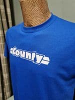 County tractor Royal Blue t shirt unisex