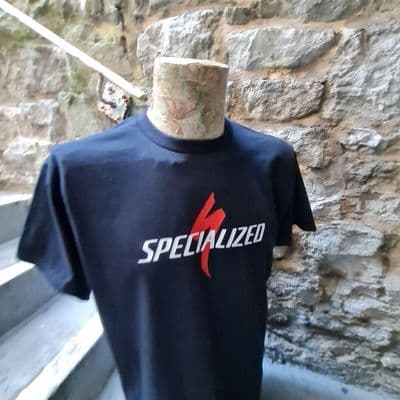 Cycling Specialized inspired black tee t shirt bikes Unofficial