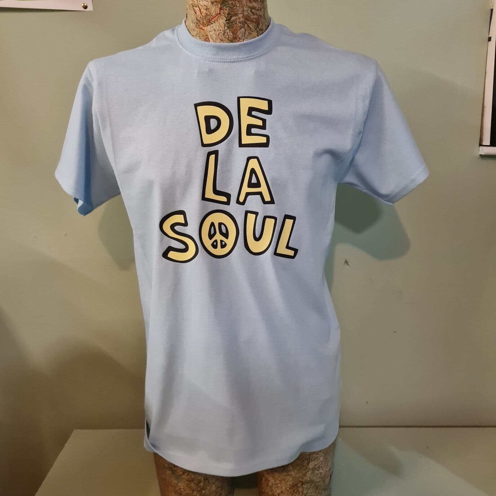 De LA Soul style Yellow Print t-shirt hip hop 80s 90s Magic