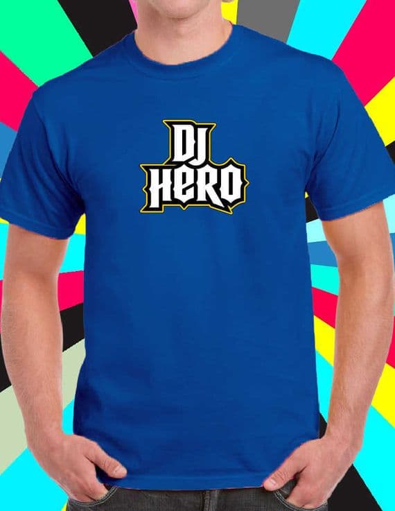 DJ Hero T Tee Shirt various colours Technics Mobile Disco Disc Jockey Radio Slipmat