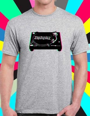 DJ Turntable Technics Slipmat T Shirt 80s 90s various colours 1210 1200