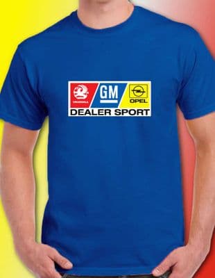 DTV 80s Rally Sponsors T Shirt Vauxhall GM Opel Dealer Sport retro racing