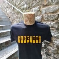 Electro inspired tee with stunning vinyl design T-Shirt Mens Unisex 12" Vinyl