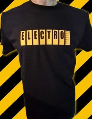 Electro inspired tee with stunning vinyl design T-Shirt Mens Unisex 12" Vinyl