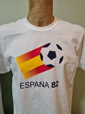 Espana 82 Spain tee t shirt 1982 World Cup football Euro