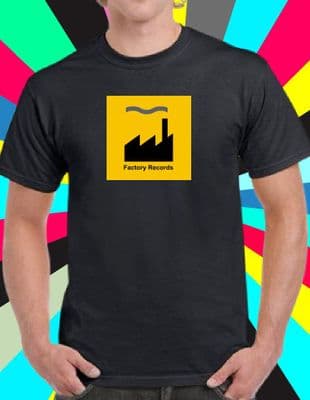 Factory Records T Tee Shirt various colours Manchester music New Order Hacienda