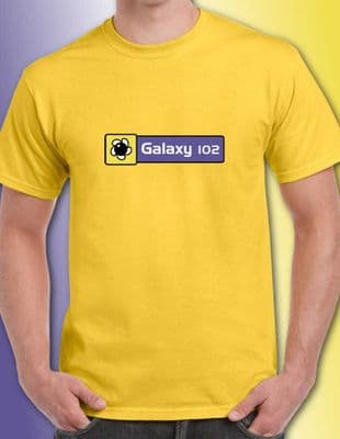 Galaxy 102 Radio 90s retro iconic tee Kiss FM Manchester
