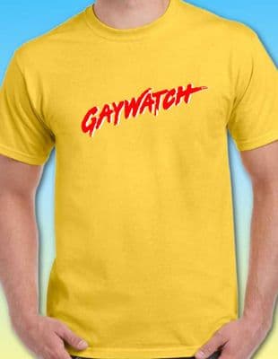 Gaywatch Pride T Tee Shirt various colours retro