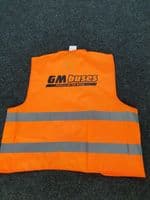GM Buses HI VIS WAISTCOAT HIGH VISABILITY Greater Manchester Transport 