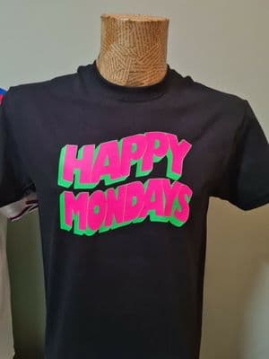 Happy Mondays T Shirt band 1990 style tee retro 90s Madchester Shaun Ryder Bez