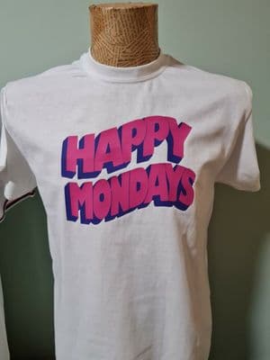 Happy Mondays T Shirt band 1990 style tee retro 90s Madchester Shaun Ryder Bez - 363711800366