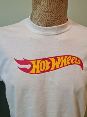Hotwheels Motors T-Shirt Mens Unisex Top White Dinky cars Hot Wheels retro