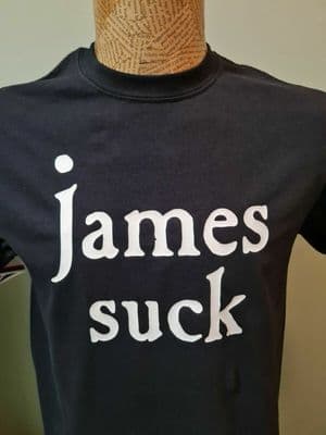 James Suck the band Tim Booth T shirt 1990s ironic design classic Madchester