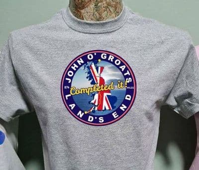 JOGLE Challenge Completed It T Shirt various colours John O'Groats to Land's End Endeavour