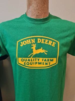 John Deere T-Shirt 1950s logo farming tractor farm