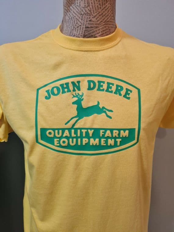 John Deere T-Shirt Mens Unisex Top retro 1950s logo farming tractor farm