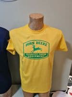 John Deere T-Shirt Mens Unisex Top retro 1950s logo farming tractor farm