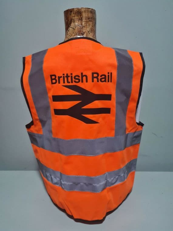 Kids BR British Rail HI VIS WAISTCOAT HIGH VISIBILITY Network PPE dressing up