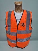 Kids BR British Rail HI VIS WAISTCOAT HIGH VISIBILITY Network PPE dressing up