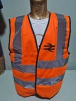 Kids BR British Rail HI VIS WAISTCOAT HIGH VISIBILITY Network PPE dressing up