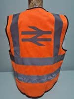 Kids BR Reflective British Rail HI VIS WAISTCOAT HIGH VISIBILITY Network PPE dressing up