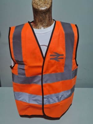 Kids BR Reflective British Rail HI VIS WAISTCOAT HIGH VISIBILITY Network PPE dressing up
