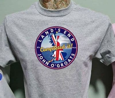 LEJOG Challenge Completed It T Shirt various colours Lands End to John O'Groats Endeavour