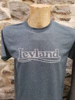 Leyland Bus Coach Truck Builder Reflective Logo T Shirt