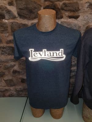 Leyland Bus Coach Truck Builder Reflective Logo T Shirt