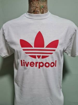 Liverpool Adored logo T-Shirt Mens Unisex Stone Roses Merseyside YNWA - 384497937734