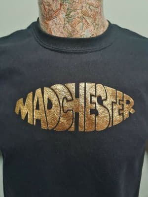 Madchester 20 Bensons inspired Fac51 t shirt Manchester Music Factory Records
