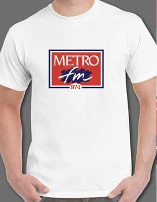 Metro FM Radio 97.1 T Shirt 1990s Newcastle Tyneside ILR Iconic Station