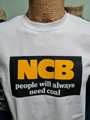 NCB Coal tee t shirt People will always need coal National Coal Board