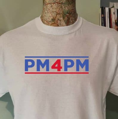 Penny Mordaunt PM 4 PM tee t shirt top Conservative Leadership Election PM4PM